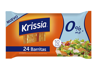 Angulas Aguinaga lanza las barritas bajas en calorias Krissia 0%