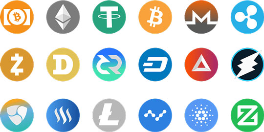 tipos de criptomonedas