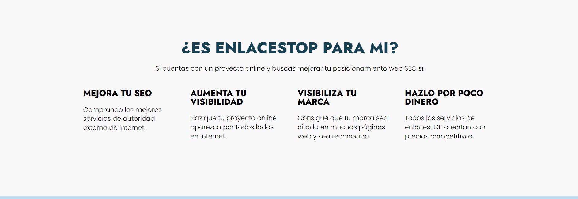 Ventajas de EnlacesTOP Ventajas de EnlacesTOP